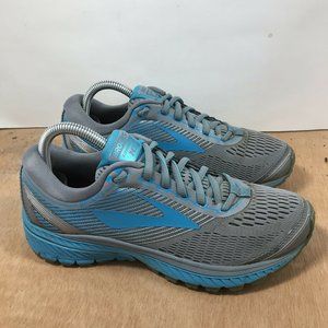 Brooks ghost 10 women’s grey teal running shoes size 8.5 D Wide